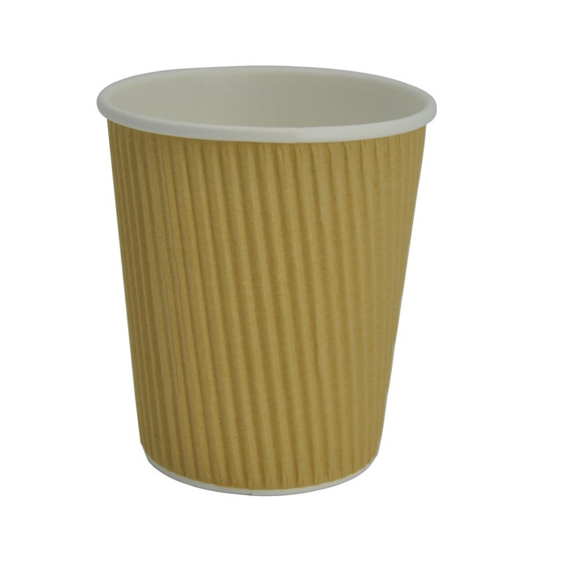 Kubek papierowy 300ml karbowany